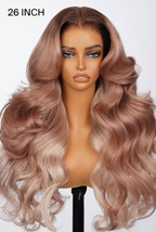 13x6 Ombre Strawberry Blonde Glueless Wig - Body Wave