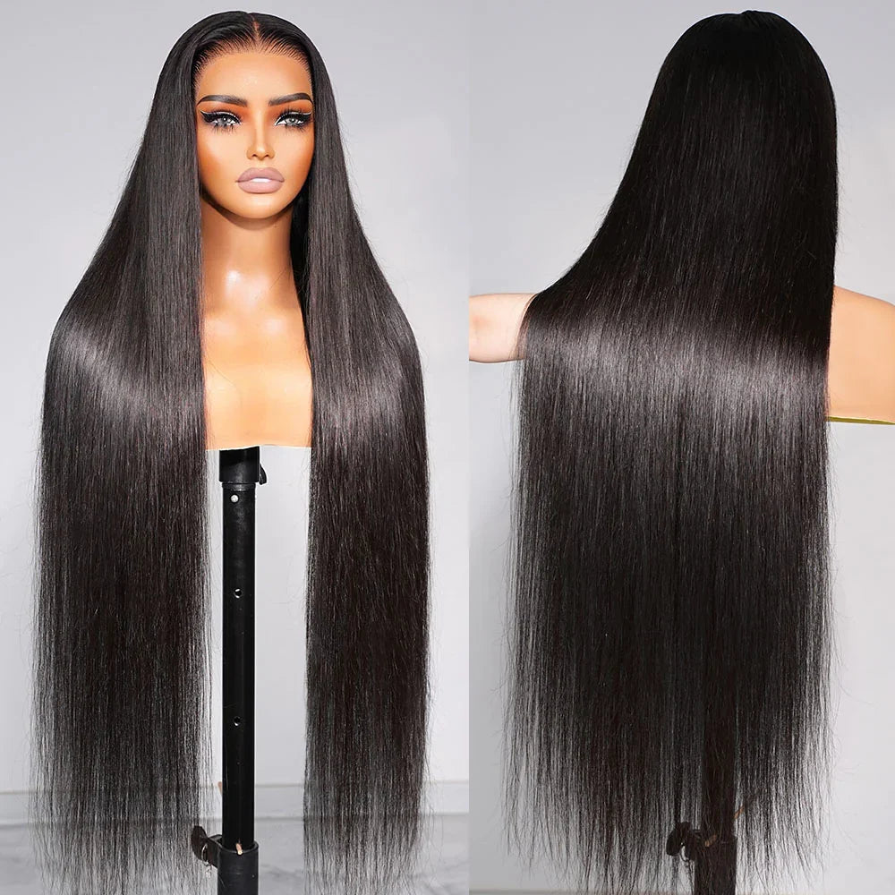 13x4 Lace Frontal Invisible Knots Glueless Straight Hair Wig
