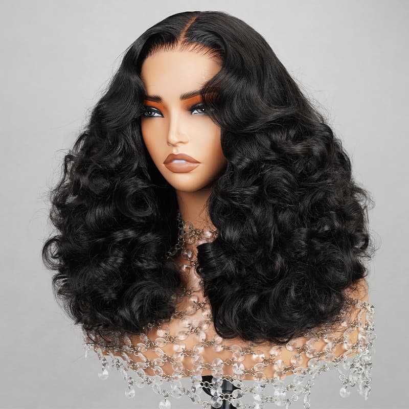 Curly 6x5 Pre-cut Short Glueless Wig