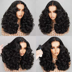 Curly 6x5 Pre-cut Short Glueless Wig
