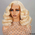 613 Blonde 6x5 Pre-cut Short Bob Wavy Glueless Wig