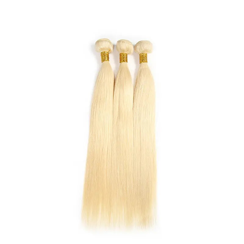 Set of 3 Straight Hair Bundle - Blonde 613
