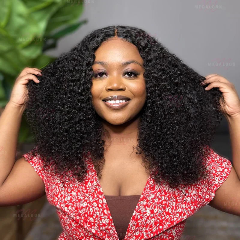 6x5 Pre-cut Short Glueless Wig - Kinky Curly