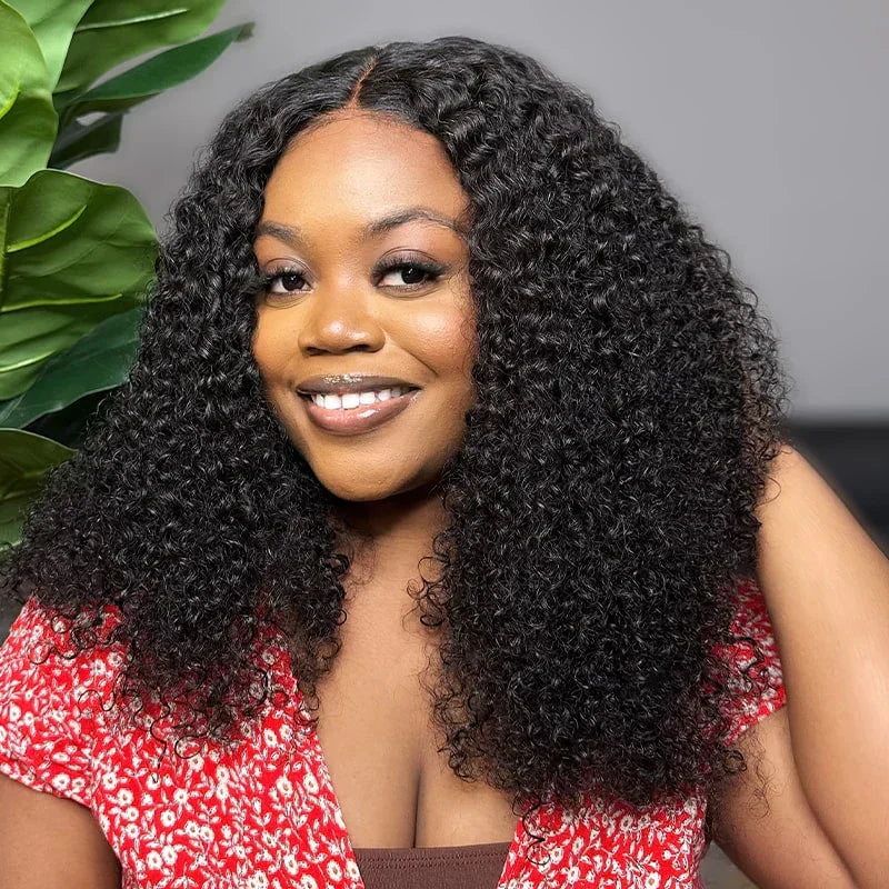 6x5 Pre-cut Short Glueless Wig - Kinky Curly