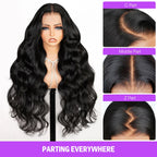 13x4 Lace Frontal Invisible Knots Glueless Body Wave Wig